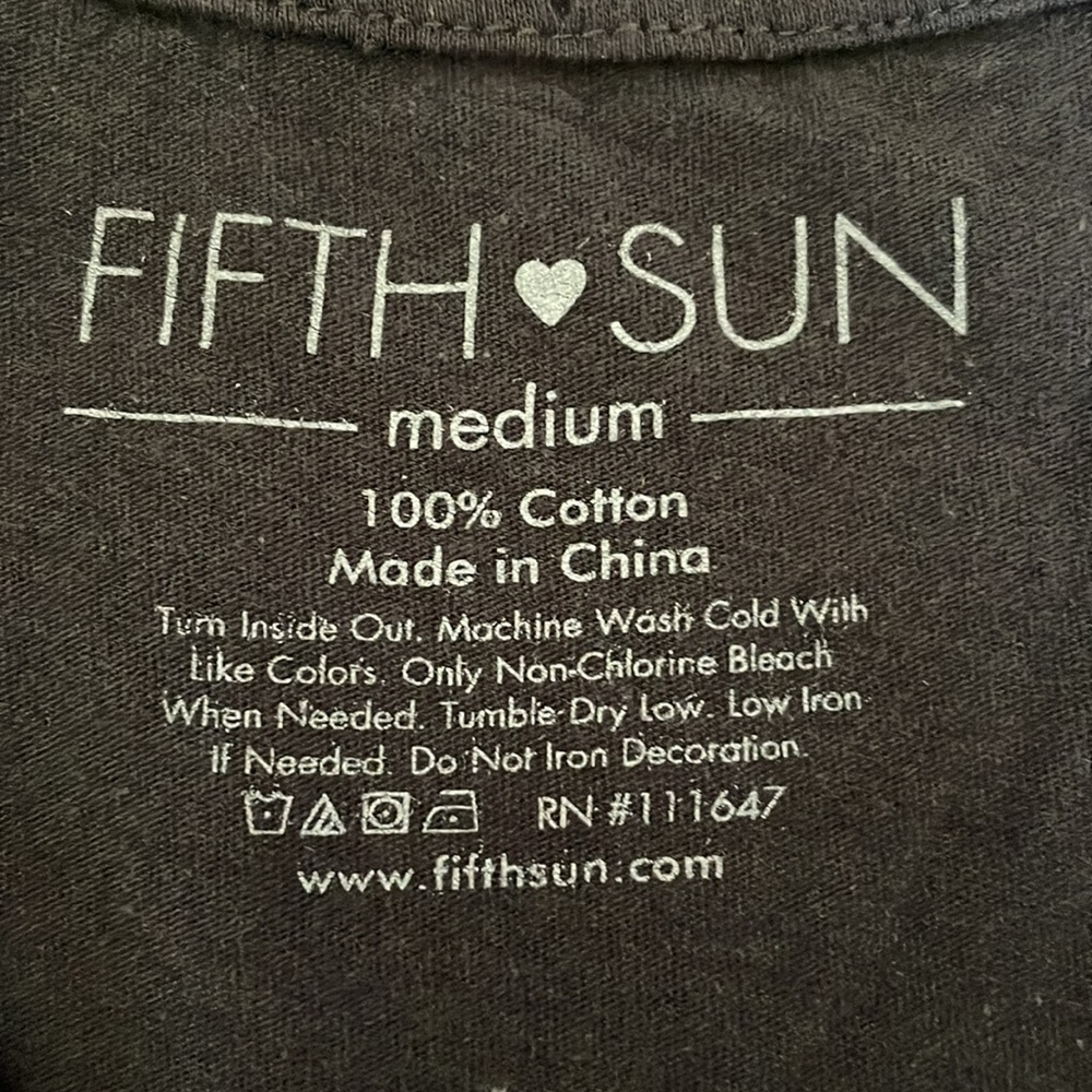 Fifth Sun Moon Phase Lunar Moth Butterfly Graphic Crewneck Sleeveless Tank Top - Picture 4 of 4